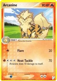 0001 Arcanine Common EX Trainer Kit 2: Plusle & Minun