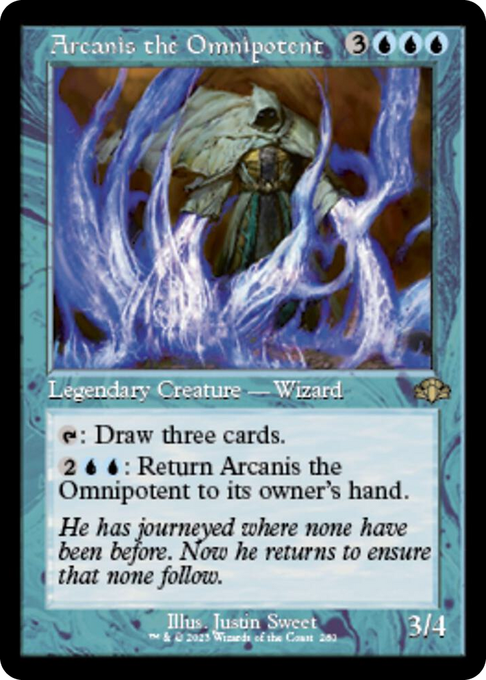 Arcanis the Omnipotent (Retro Frame) #280 R - Dominaria Remastered Pokemon card