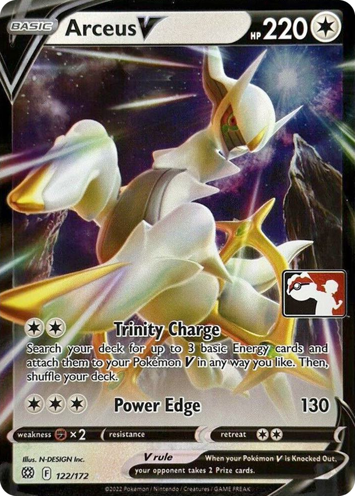 0122 Arceus V Ultra Rare Prize Pack Series Cards