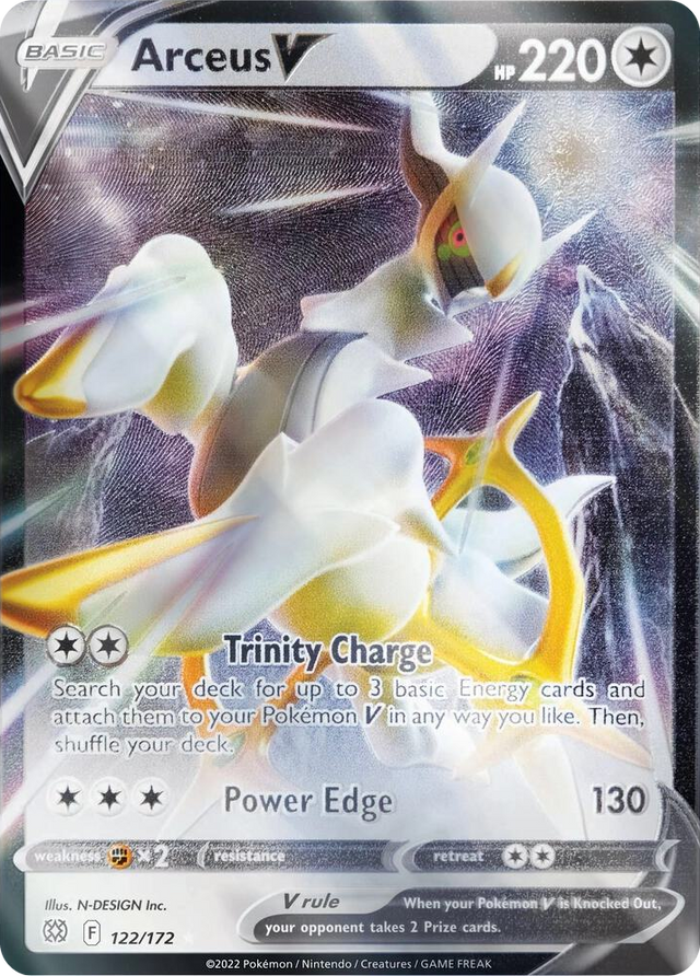0122 Arceus V - 122/172 (Metal Card) Promo Miscellaneous Cards & Products