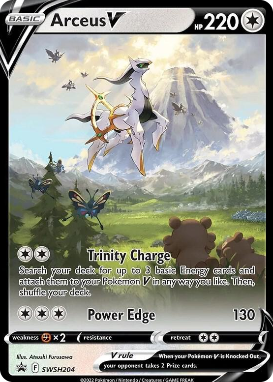 0204 Arceus V - SWSH204 Promo Sword & Shield Promo Cards