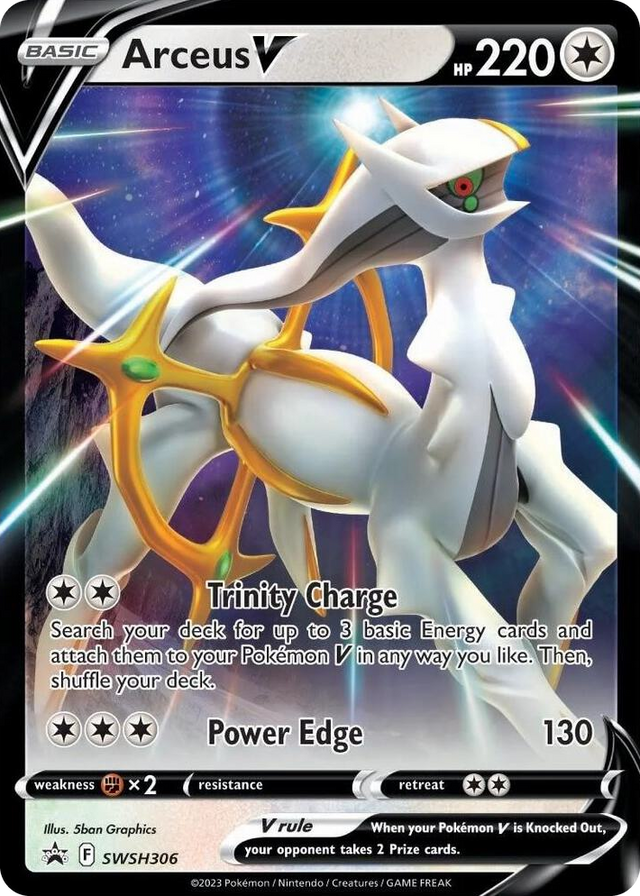0306 Arceus V - SWSH306 Promo Sword & Shield Promo Cards