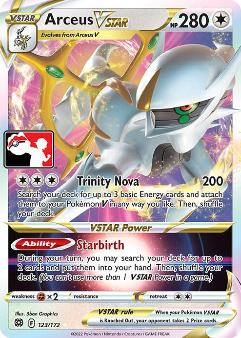 0123 Arceus VSTAR Ultra Rare Prize Pack Series Cards