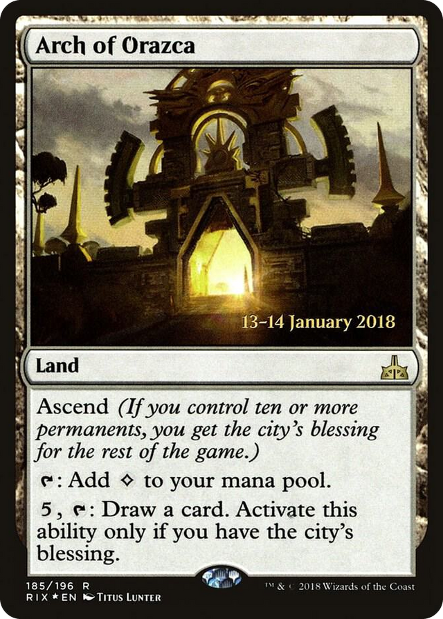 0185 Arch of Orazca R Prerelease Cards