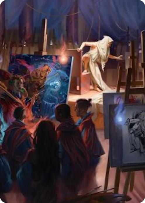 0041 Archaeomancer Art Card S Art Series: Secrets of Strixhaven