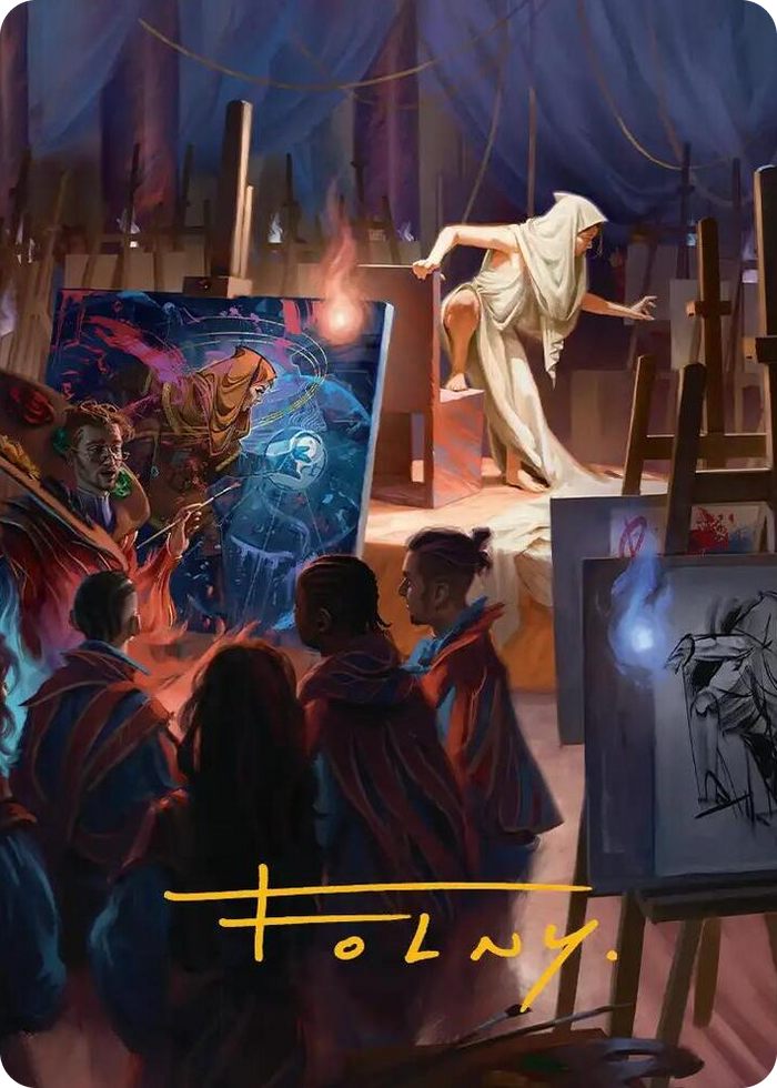 Archaeomancer Art Card (Gold-Stamped Signature) #41 S - Art Series: Secrets of Strixhaven Pokemon card