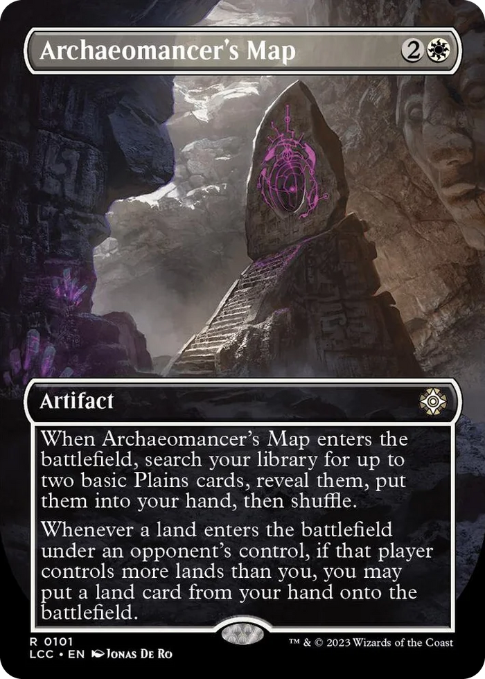 0101 Archaeomancer's Map (Borderless) R Commander: The Lost Caverns of Ixalan
