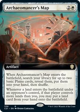 0339 Archaeomancer's Map (Extended Art) R Commander 2021