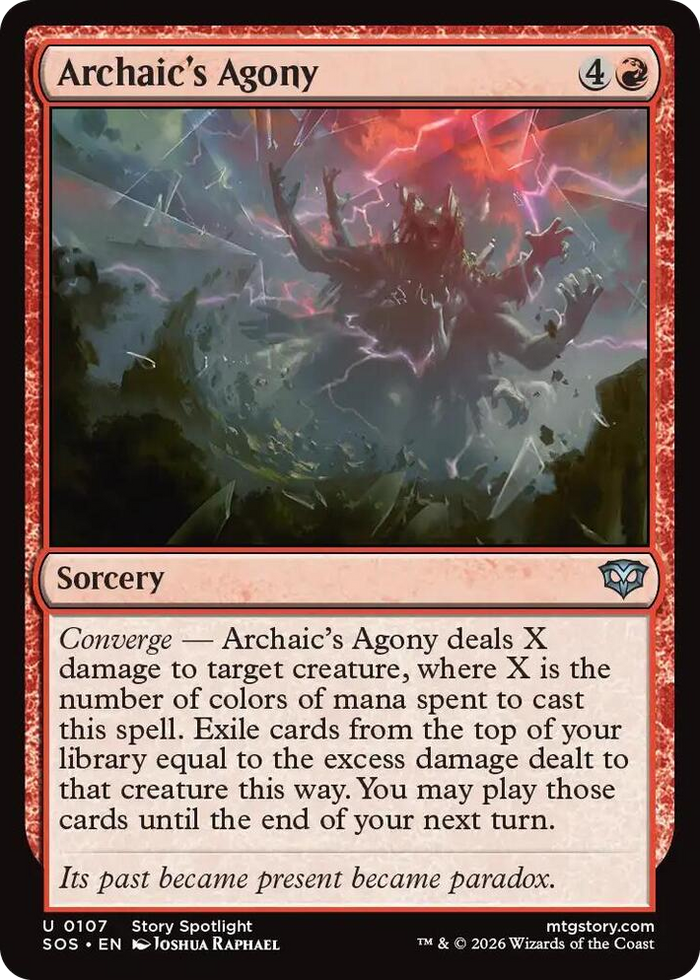 Archaic's Agony #107 U - Secrets of Strixhaven Pokemon card