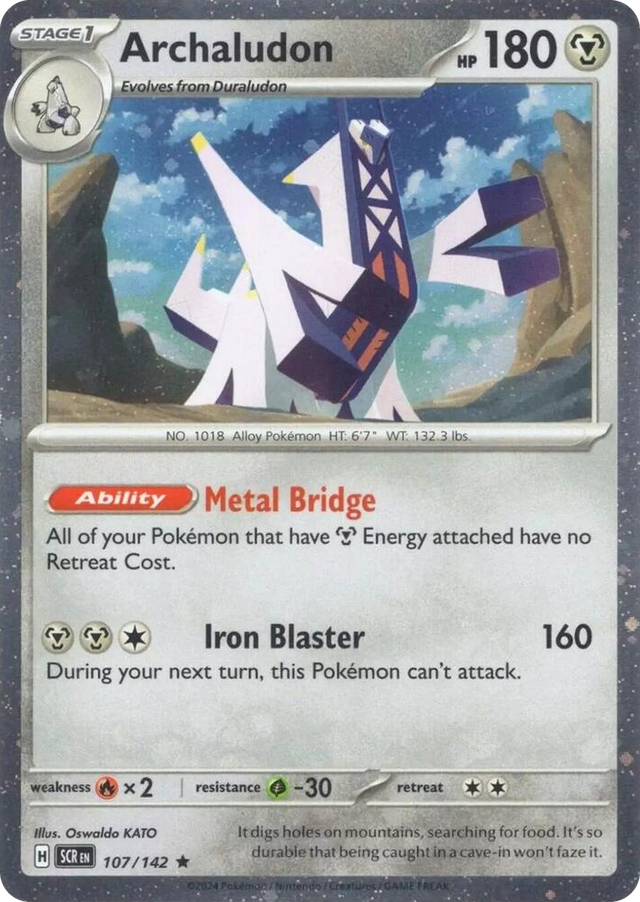 0107 Archaludon - 107/142 (Cosmos Holo) Promo Miscellaneous Cards & Products