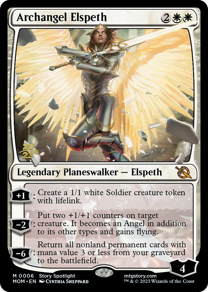 0006 Archangel Elspeth M Prerelease Cards