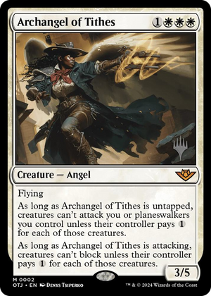 0002 Archangel of Tithes M Promo Pack: Outlaws of Thunder Junction