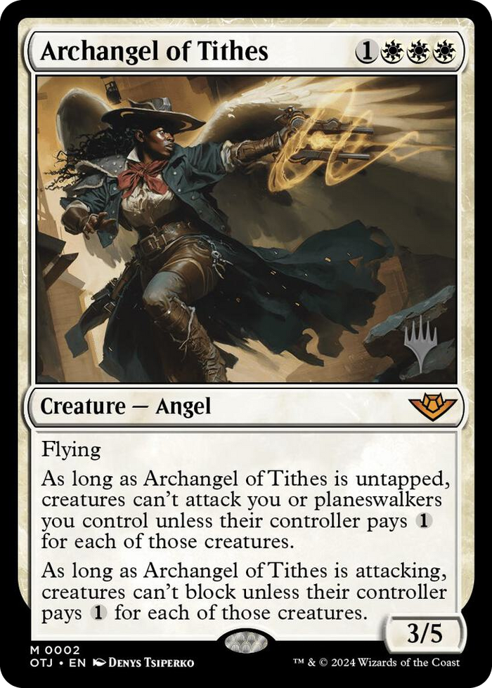 Archangel of Tithes #2 M - Promo Pack: Outlaws of Thunder Junction Pokemon card