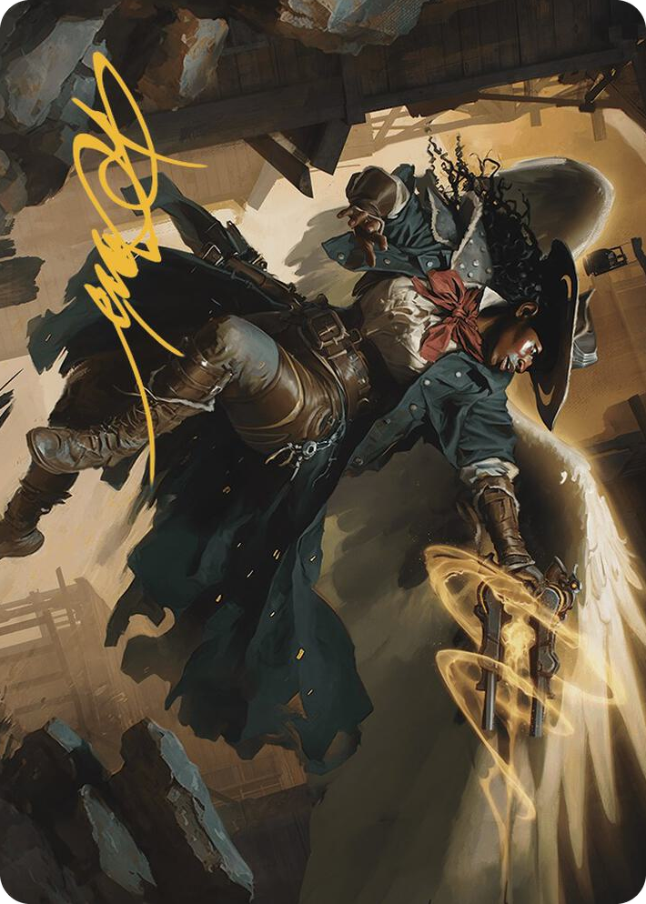 0001 Archangel of Tithes Art Card (Gold-Stamped Signature) S Art Series: Outlaws of Thunder Junction