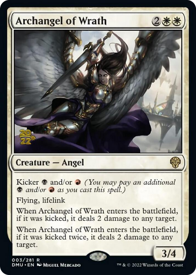 0003 Archangel of Wrath R Prerelease Cards