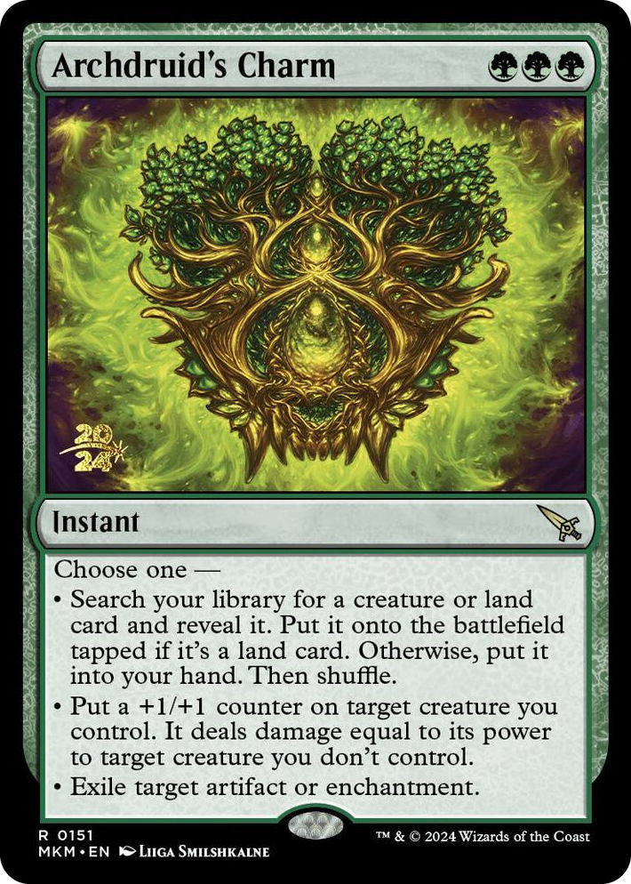 0151 Archdruid's Charm R Prerelease Cards