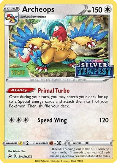 0272 Archeops - SWSH272 (Prerelease) [STAFF] Promo Sword & Shield Promo Cards