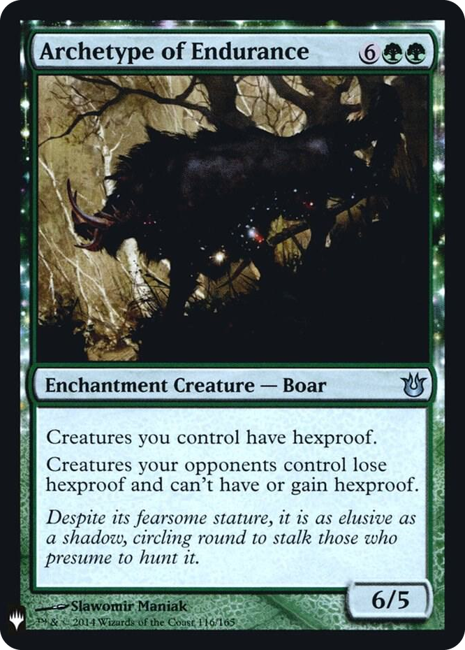 Archetype of Endurance #116 U - The List Reprints Pokemon card