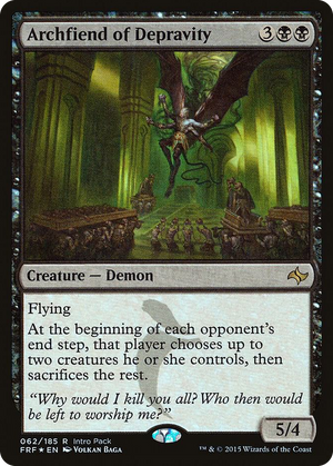 0062 Archfiend of Depravity R Unique and Miscellaneous Promos