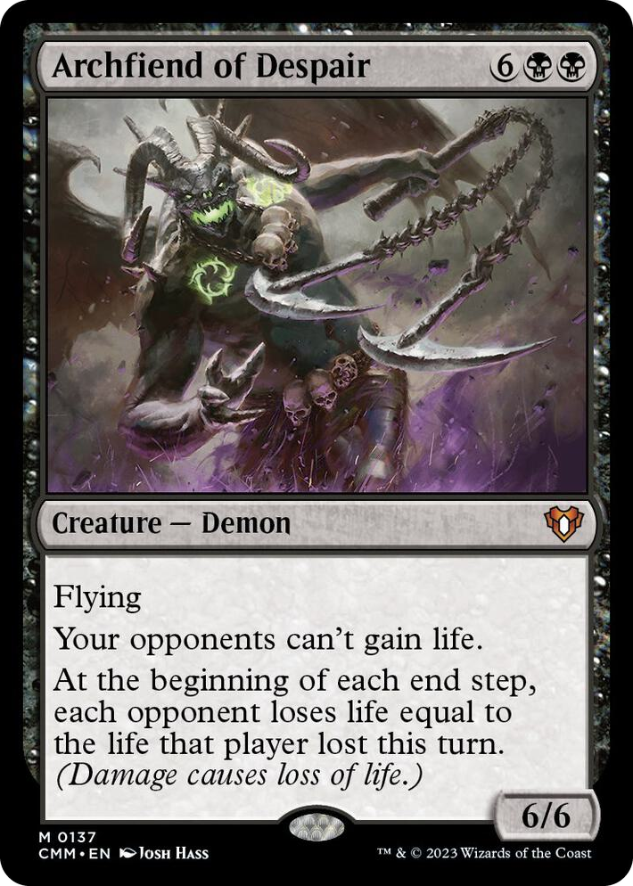 0137 Archfiend of Despair M Commander Masters