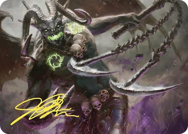 0012 Archfiend of Despair Art Card (Gold-Stamped Signature) S Art Series: Commander Masters