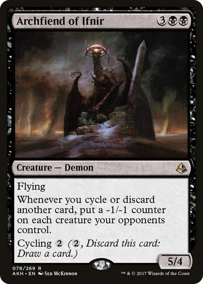 Archfiend of Ifnir #78 R - Amonkhet Pokemon card