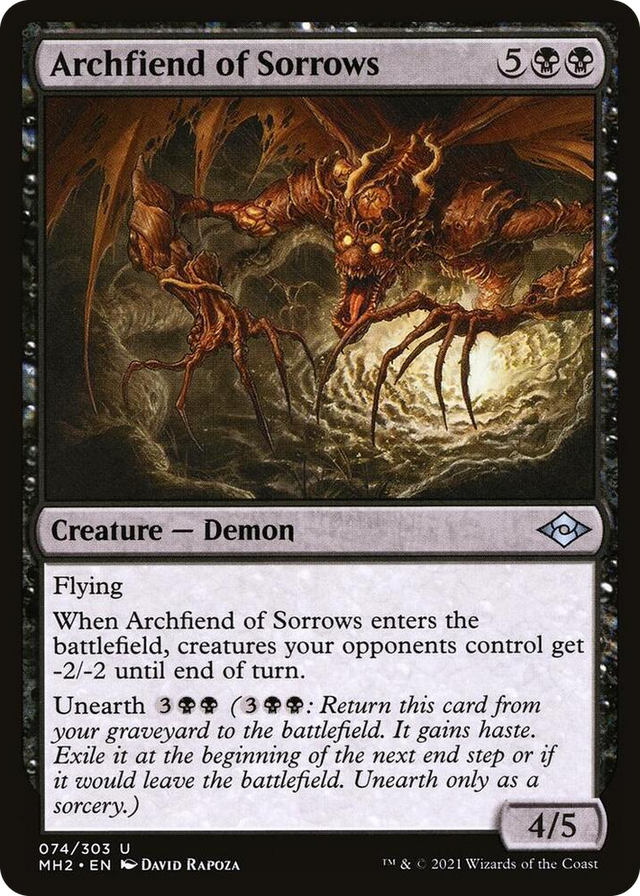 0074 Archfiend of Sorrows U Modern Horizons 2