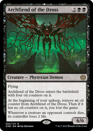 0082 Archfiend of the Dross R Promo Pack: Phyrexia: All Will Be One