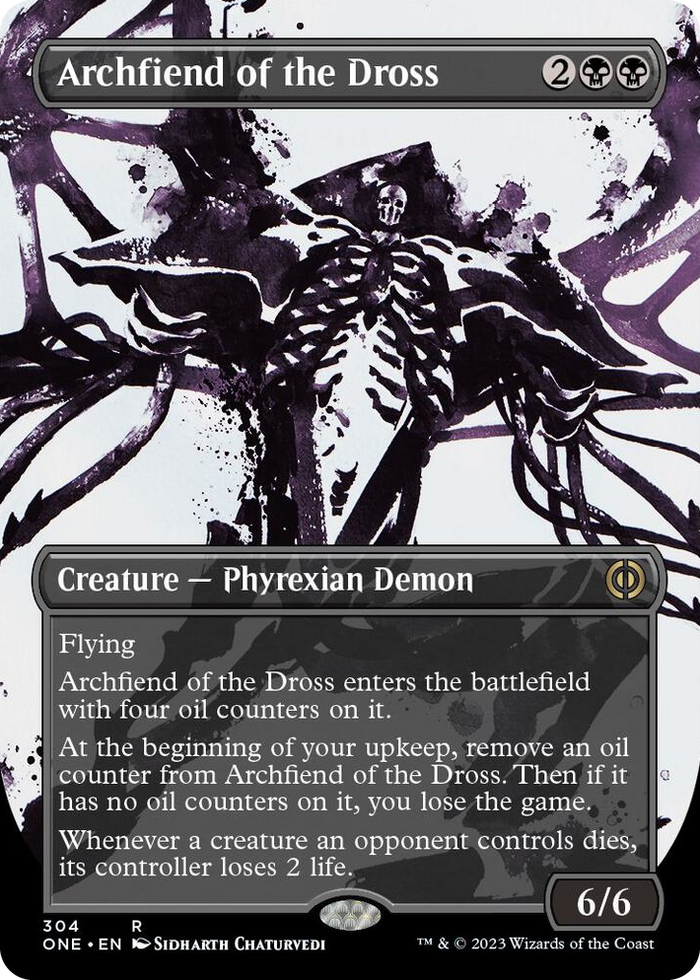 Archfiend of the Dross (Showcase) #304 R - Phyrexia: All Will Be One Pokemon card