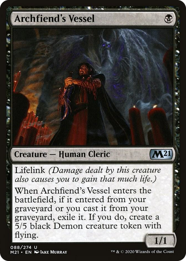 0088 Archfiend's Vessel U Core Set 2021