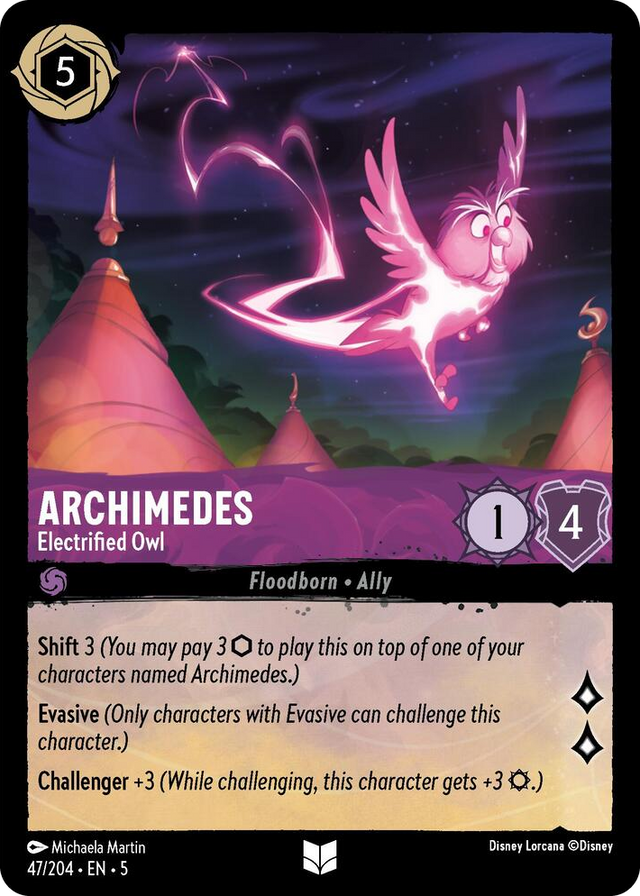 0047 Archimedes - Electrified Owl Uncommon Shimmering Skies