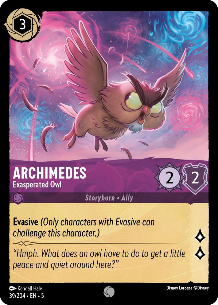 0039 Archimedes - Exasperated Owl Common Shimmering Skies