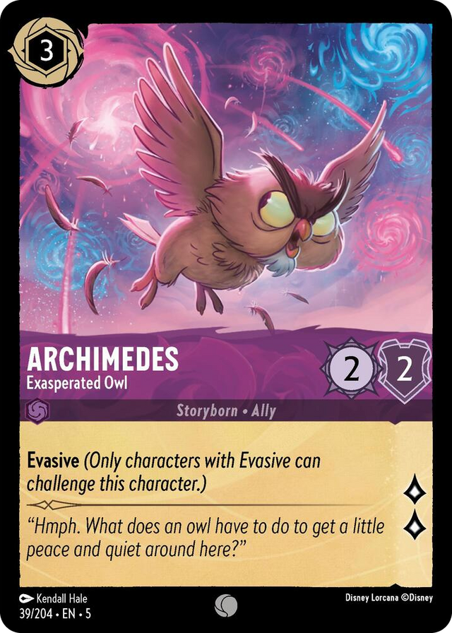 0039 Archimedes - Exasperated Owl Common Shimmering Skies