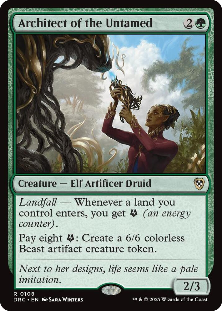 0108 Architect of the Untamed R Commander: Aetherdrift