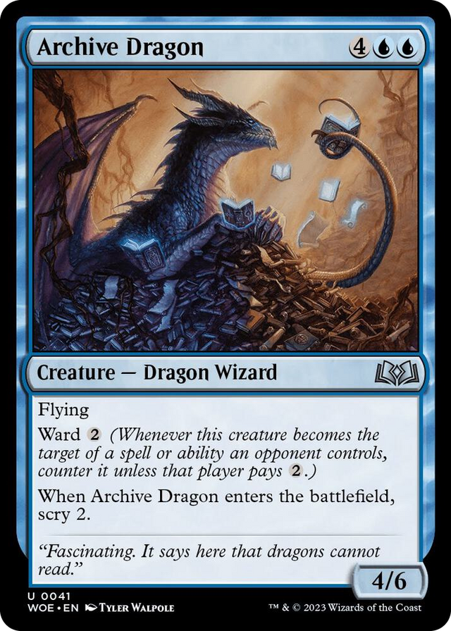 0041 Archive Dragon U Wilds of Eldraine