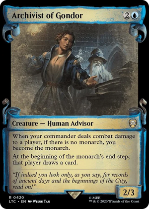 0420 Archivist of Gondor (Showcase Scrolls) R Commander: The Lord of the Rings: Tales of Middle-earth