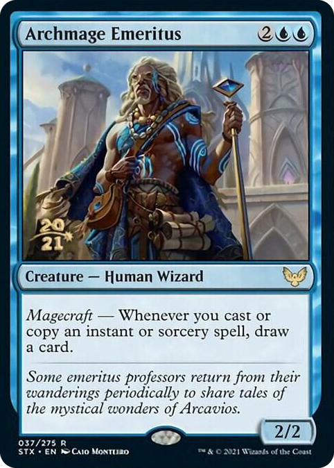 Archmage Emeritus #37 R - Prerelease Cards Pokemon card