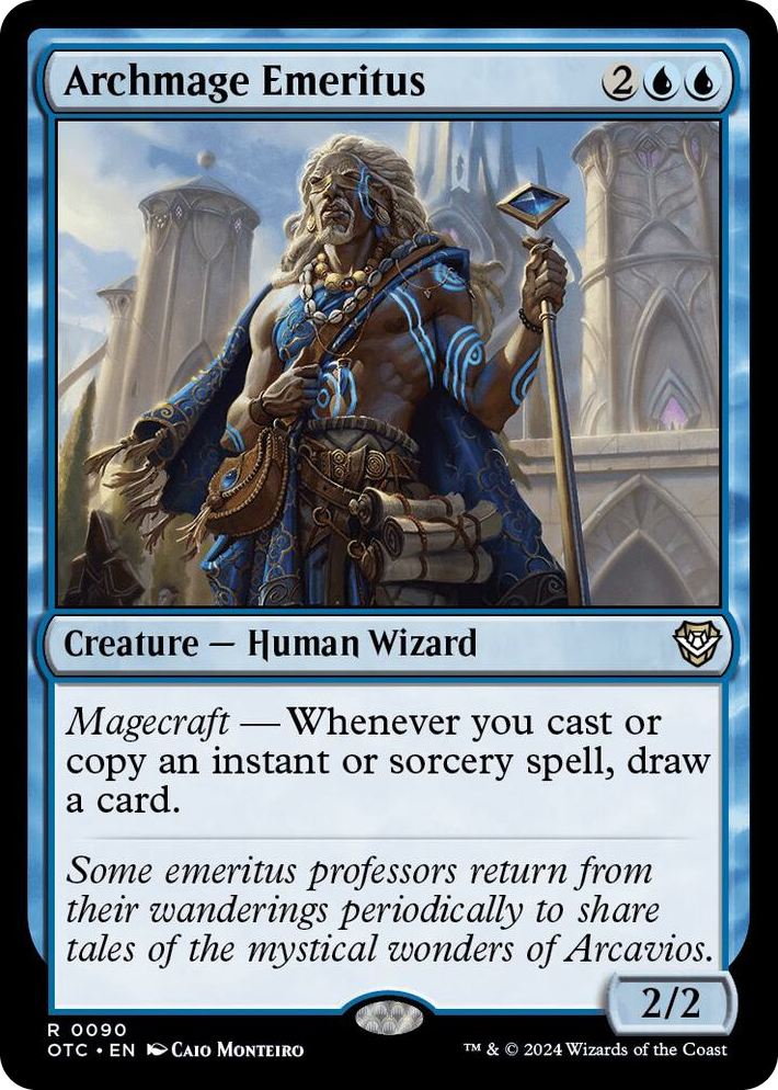 0090 Archmage Emeritus R Commander: Outlaws of Thunder Junction