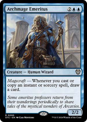 0090 Archmage Emeritus R Commander: Outlaws of Thunder Junction