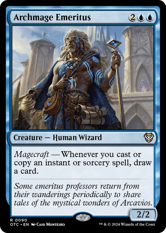 0090 Archmage Emeritus R Commander: Outlaws of Thunder Junction