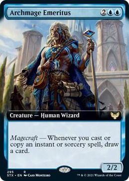 0295 Archmage Emeritus (Extended Art) R Strixhaven: School of Mages