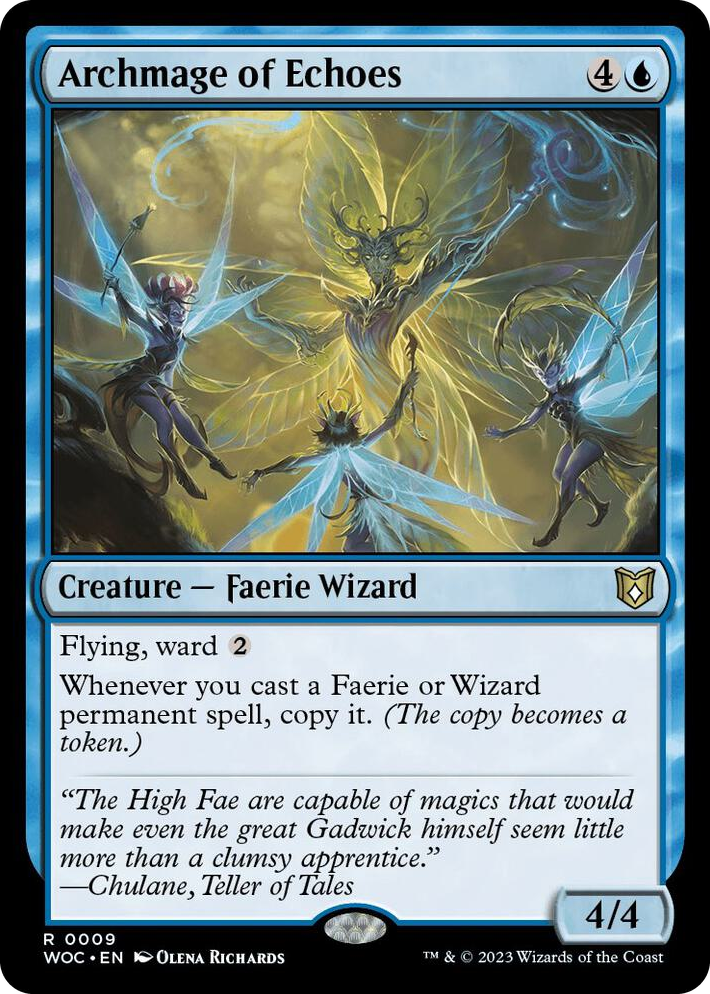 0009 Archmage of Echoes R Commander: Wilds of Eldraine