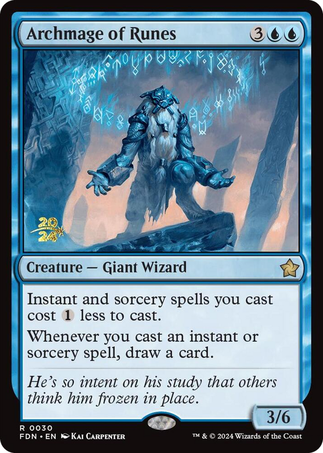 0030 Archmage of Runes R Prerelease Cards