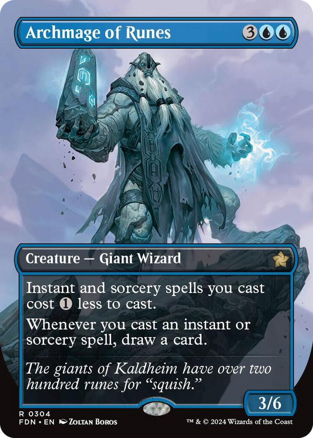 0304 Archmage of Runes (Borderless) R Foundations