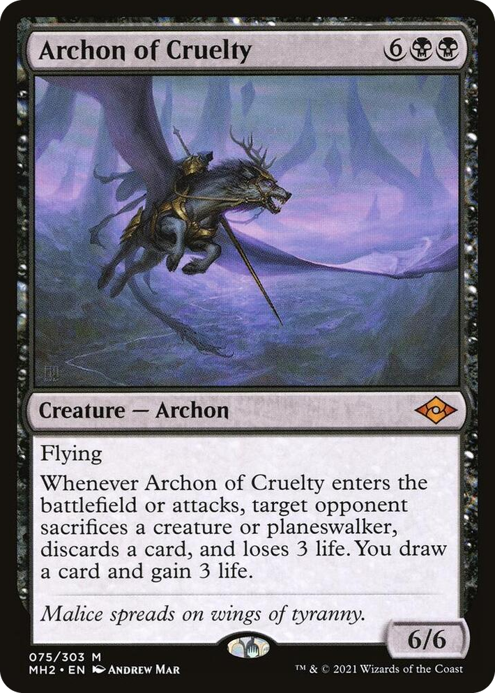 0075 Archon of Cruelty M Modern Horizons 2