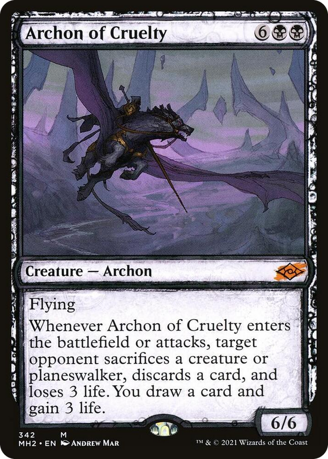 0342 Archon of Cruelty (Showcase) M Modern Horizons 2