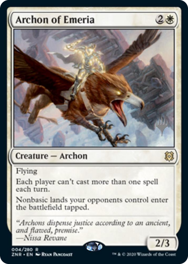 0004 Archon of Emeria R Promo Pack: Zendikar Rising