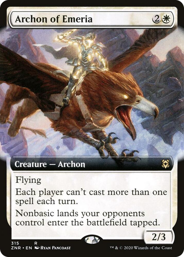0315 Archon of Emeria (Extended Art) R Zendikar Rising