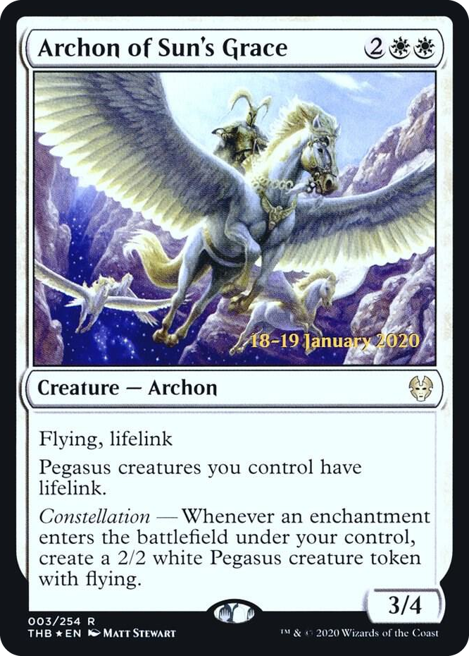 0003 Archon of Sun's Grace R Prerelease Cards