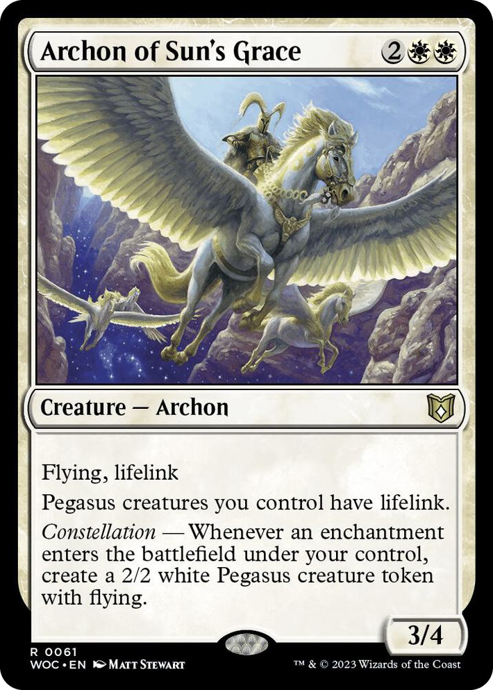 0061 Archon of Sun's Grace R Commander: Wilds of Eldraine